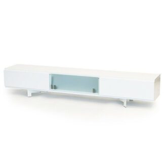Muurame Mup tv-taso 234 cm valkoinen valkoinen etsattu lasi