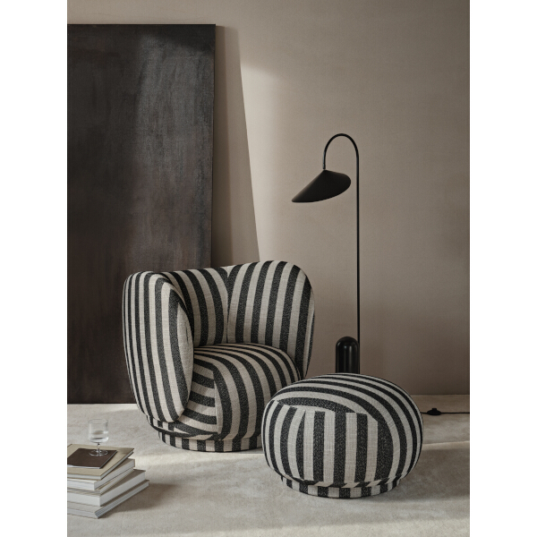 ferm LIVING Rico nojatuoli, pyörivällä jalustalla - Image 2
