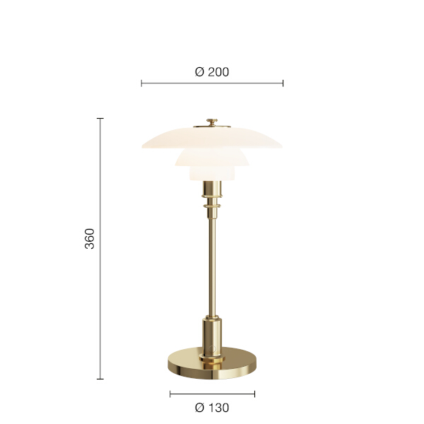 Louis Poulsen PH 2/1 Portable pöytävalaisin
