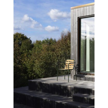 Normann Copenhagen Vig käsinojatuoli puuistuimella, tummanvihreä - Image 3