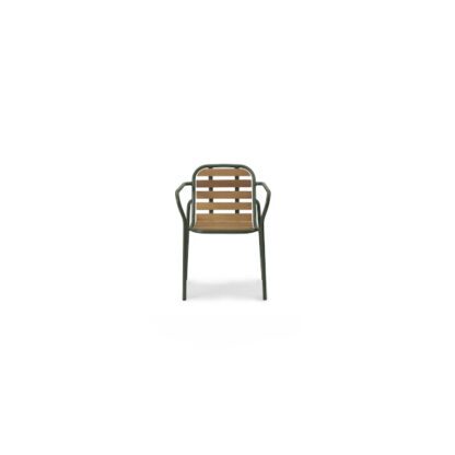 Normann Copenhagen Vig käsinojatuoli puuistuimella, tummanvihreä - Image 2