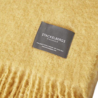 Stackelbergs Mohair torkkupeitto, kullankeltainen - Image 3