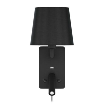 Valaisin Grönlund Denver USB seinävalaisin, musta - Image 4