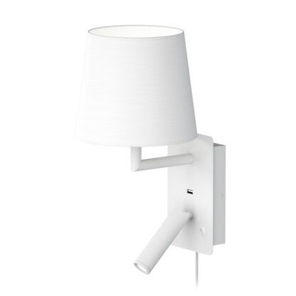 Valaisin Grönlund Denver USB seinävalaisin, valkoinen - Image 3