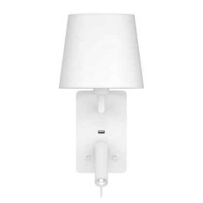 Valaisin Grönlund Denver USB seinävalaisin, valkoinen - Image 4