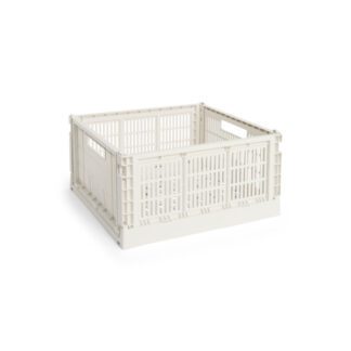 HAY Colour Crate säilytyslaatikko, suuri, luonnonvalkoinen