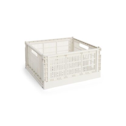 HAY Colour Crate säilytyslaatikko, suuri, luonnonvalkoinen