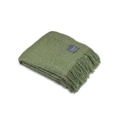 Stackelbergs Mohair torkkupeitto, oliivinvihreä