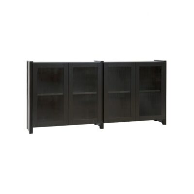 Lundia Classic vitriini, 79x164,5 cm, mustalakka