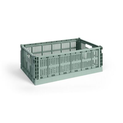 HAY Colour Crate säilytyslaatikko, suuri, salvian vihreä