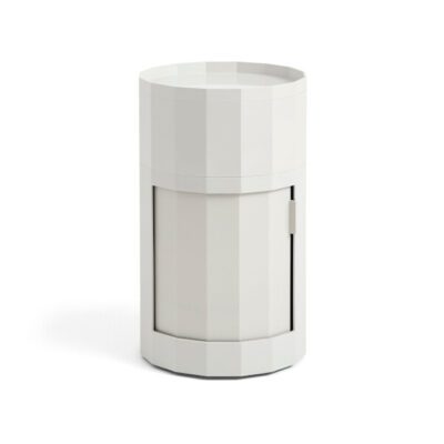 HAY Facet säilytin, korkea, vaaleanharmaa