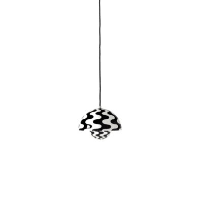 &Tradition Flowerpot VP1 riippuvalaisin, musta-valkoinen