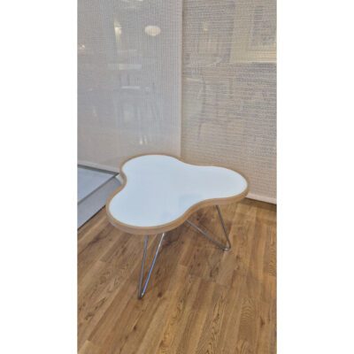 OUTLET Swedese Flower pöytä, valkoinen laminaatti/kromi