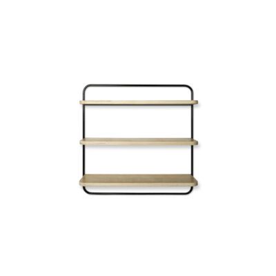 Tapio Anttila Collection Sopiva seinähylly, musta/tammi