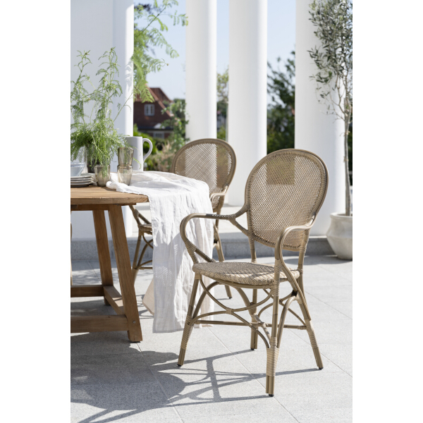 Sika-Design Rossini Exterior tuoli, käsinojallinen, luonnonvärinen - Image 6