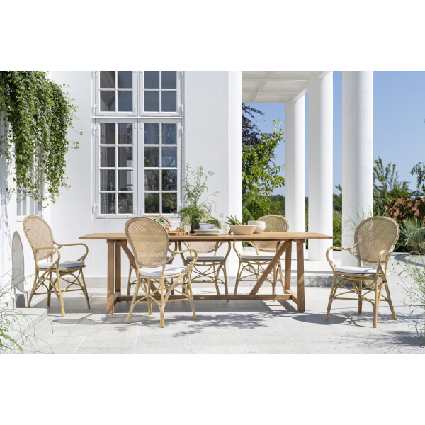 Sika-Design Rossini Exterior tuoli, käsinojallinen, luonnonvärinen - Image 4