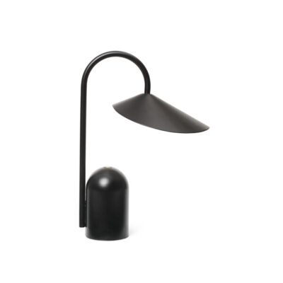 ferm LIVING Arum Portable pöytävalaisin, musta