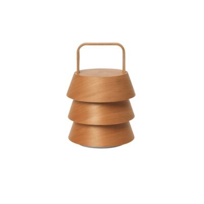 ferm LIVING Luver portable pöytävalaisin, luonnonvärinen