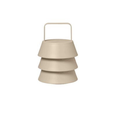 ferm LIVING Luver portable pöytävalaisin, cashmere