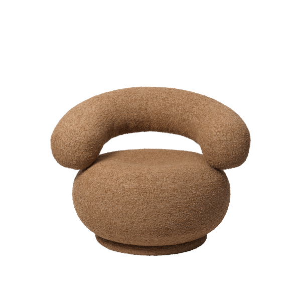 ferm LIVING Orbo nojatuoli, tan