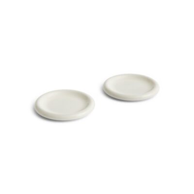 HAY Barro lautanen, Ø18 cm, luonnonvalkoinen, 2-pack