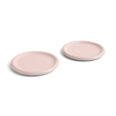 HAY Barro lautanen, Ø24 cm, vaaleanpunainen, 2-pack
