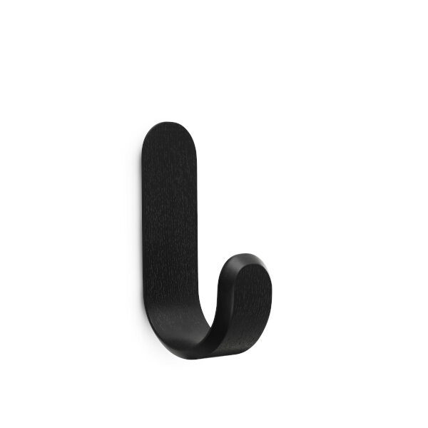 Normann Copenhagen Curve seinäkoukku, musta