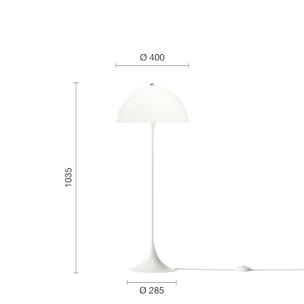 Louis Poulsen Panthella lattiavalaisin, Ø40 cm - Image 3