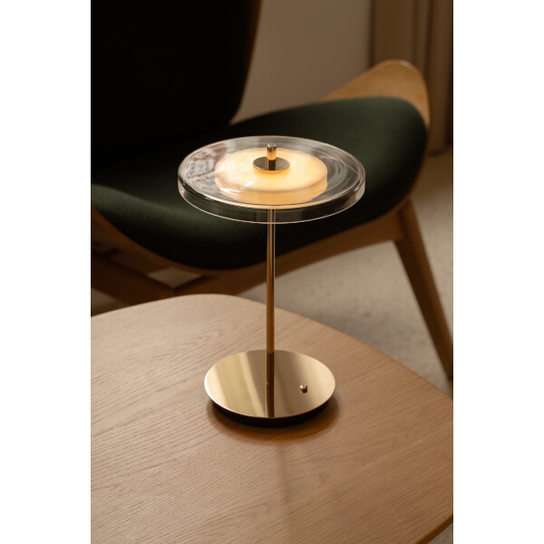 Umage Asteria Glass Move ladattava pöytävalaisin, kiillotettu messinki - Image 3